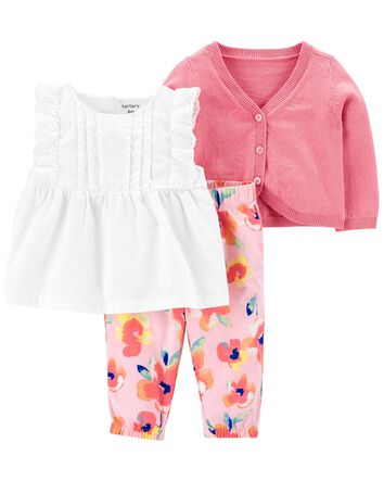 Daddys Little Princess, 2T Legging Set for Girls Top Carters 3 Piece Sweater 